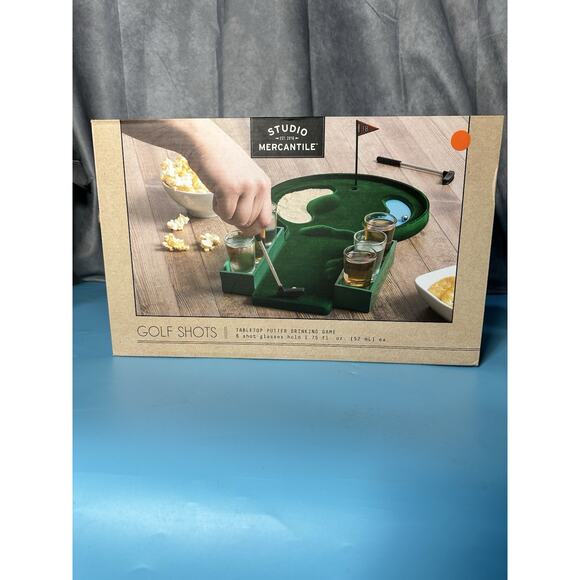Drinking Game STUDIO MERCANTILE Mini Golf Shots Game Set - Picture 2 of 4